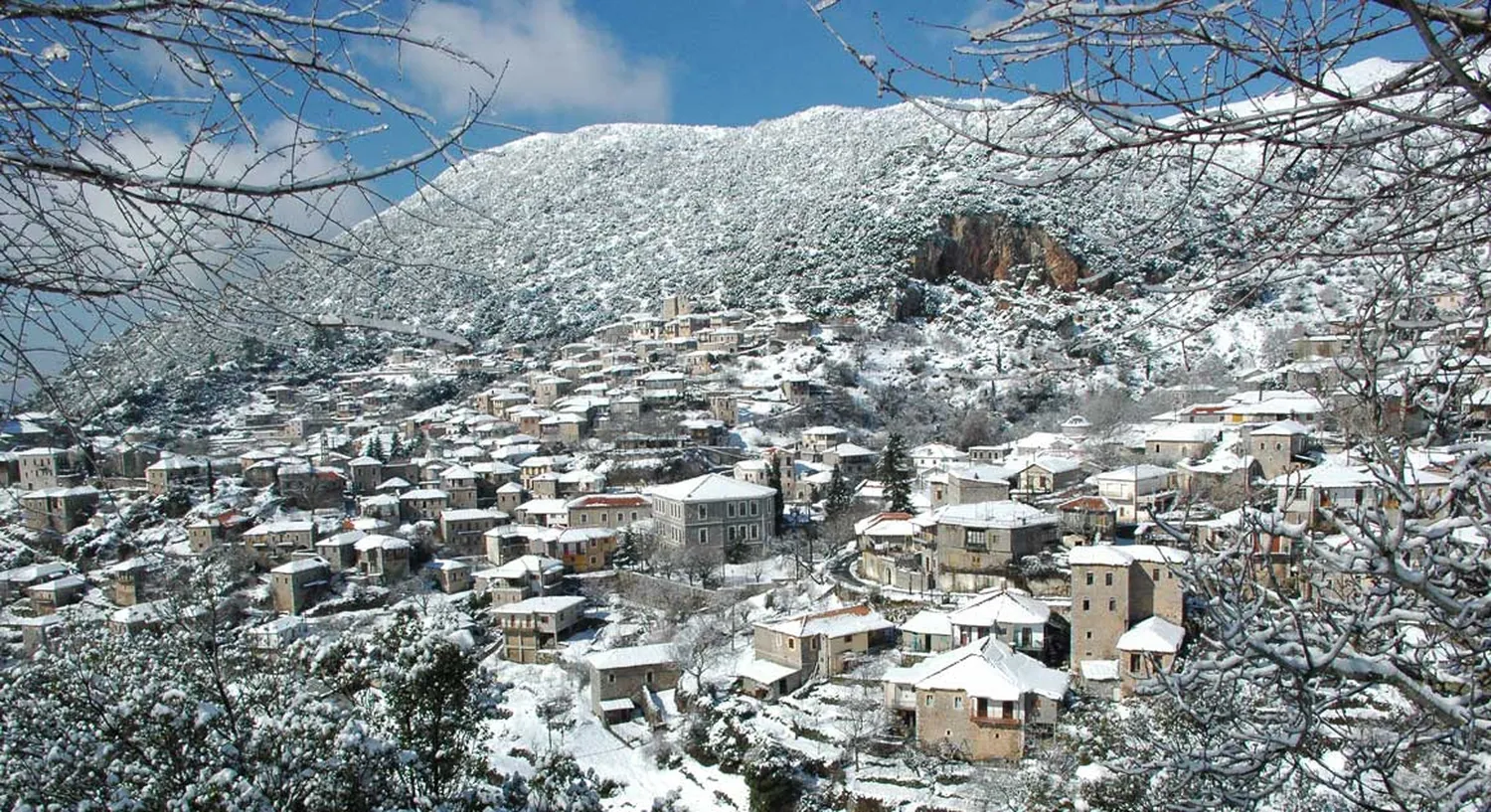 Η Στεμνίτσα χιονισμένη